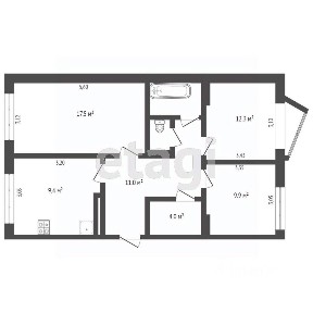 Продается 3-комн. квартира, 62,9 м²