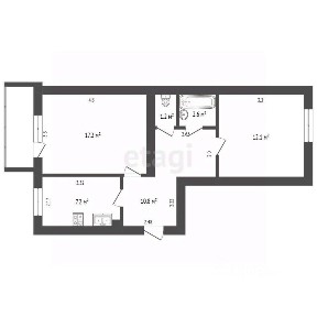 Продается 2-комн. квартира, 60 м²