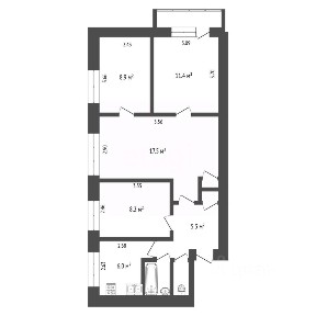 Продается 4-комн. квартира, 62,1 м²