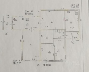 Продается 31/49 часть 1-этажного дома, 62,7 м²