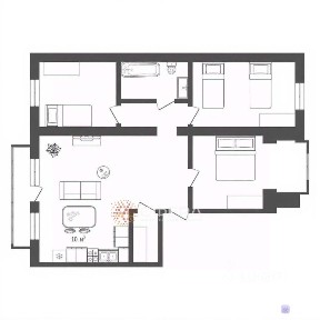 Продается 4-комн. квартира, 76,1 м²