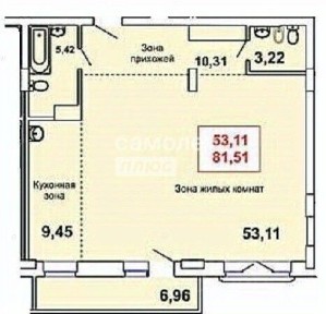 Продается 2-комн. квартира, 83 м²