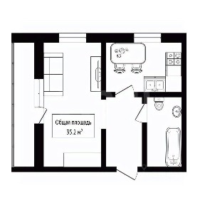 Продается 1-комн. квартира, 35,2 м²
