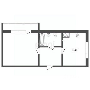 Сдается 1-комн. квартира, 45,4 м²