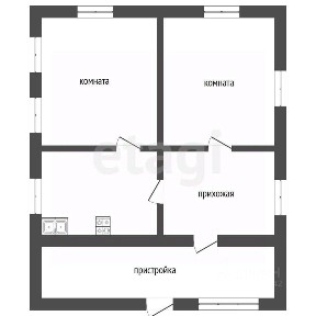 Продается 1-этажный дом, 54 м²