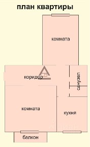 Продается 2-комн. квартира, 53,4 м²