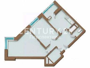 Продается 2-комн. квартира, 54 м²