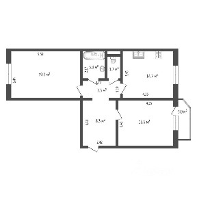 Продается 2-комн. квартира, 66,3 м²
