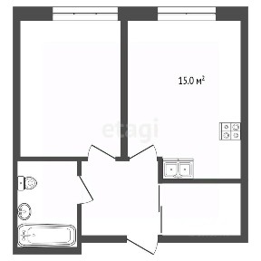 Продается 1-комн. квартира, 41,7 м²