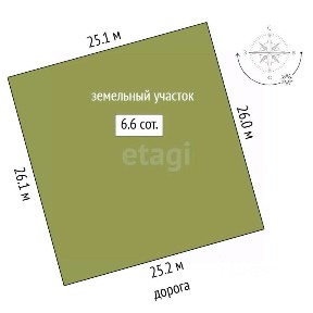 Продается участок, 6,58 сот.