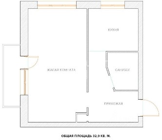 Продается 1-комн. квартира, 29,7 м²