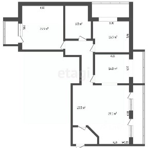 Продается 3-комн. квартира, 116,4 м²