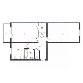 Продается 2-комн. квартира, 44,4 м²