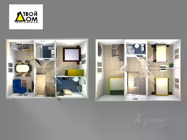 Продается 2-этажный дом, 100 м²