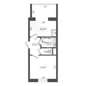 Продается 1-комн. квартира, 36,7 м²