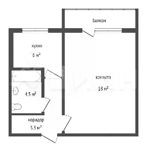 Продается 1-комн. квартира, 30,2 м²