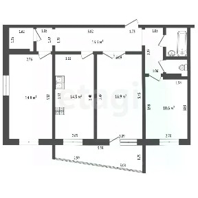 Продается 3-комн. квартира, 76 м²