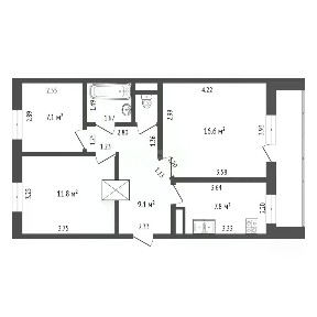 Продается 3-комн. квартира, 57,2 м²