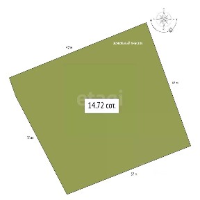 Продается участок, 14,72 сот.