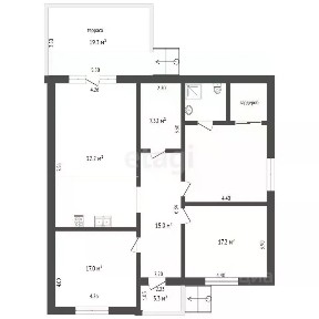 Продается 1-этажный дом, 150 м²
