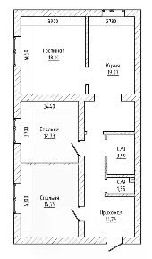 Продается 3-комн. квартира, 78,6 м²