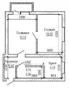 Продается 2-комн. квартира, 39,2 м²