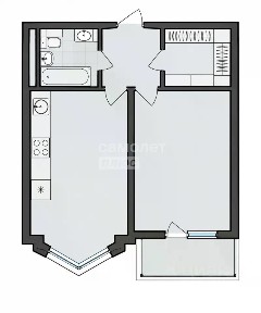 Продается 1-комн. квартира, 36,2 м²