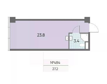 Продаются 1-комн. апартаменты, 27,2 м²
