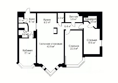 Продается 4-комн. квартира, 138 м²