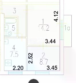 Продается 2-комн. квартира, 37,5 м²