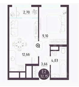 Продается 1-комн. квартира, 31,6 м²