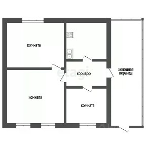 Продается 1-этажный дом, 66 м²