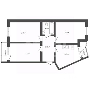 Продается 3-комн. квартира, 76 м²