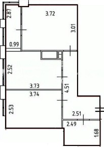 Продается 2-комн. квартира, 43 м²