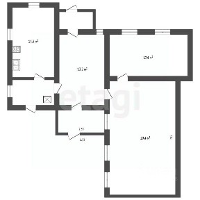Продается 50% часть дома, 70,1 м²