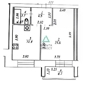 Продается 1-комн. квартира, 39,2 м²