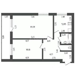 Продается 2-комн. квартира, 50,6 м²