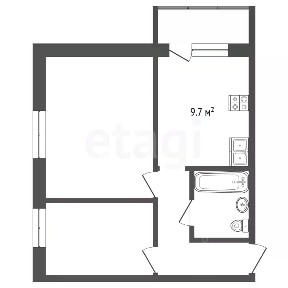 Продается 2-комн. квартира, 42,2 м²