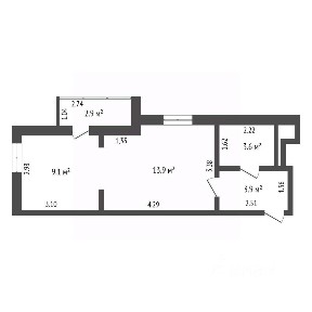 Продается студия, 30,5 м²