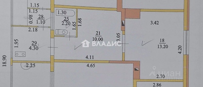 Продается 1-комн. квартира, 29,7 м²