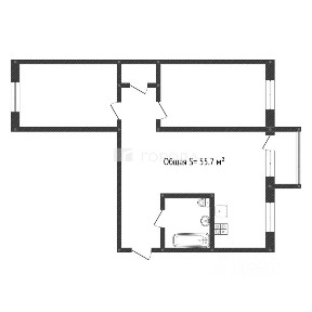 Продается 3-комн. квартира, 55,7 м²