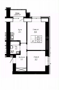 Продается 2-комн. квартира, 52,6 м²