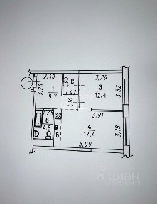 Продается 2-комн. квартира, 48,8 м²