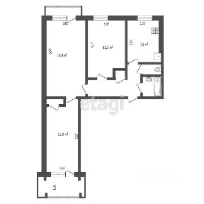 Продается 3-комн. квартира, 50,1 м²