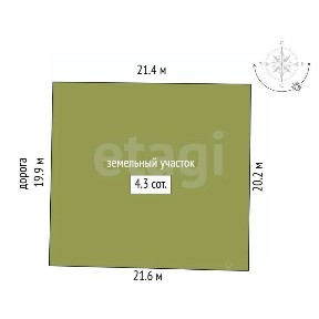 Продается 2-этажный дом, 18 м²