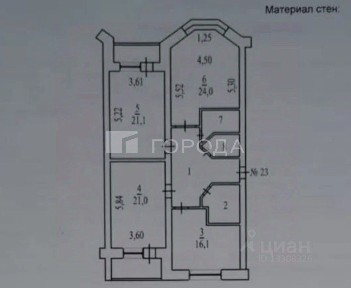 Продается 3-комн. квартира, 109 м²