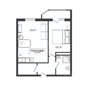 Продается 2-комн. квартира, 37,9 м²
