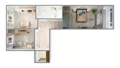Продается 2-комн. квартира, 62,1 м²