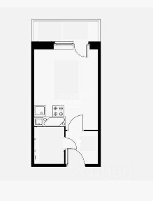 Продается студия, 32,7 м²