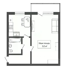 Продается 1-комн. квартира, 32,5 м²